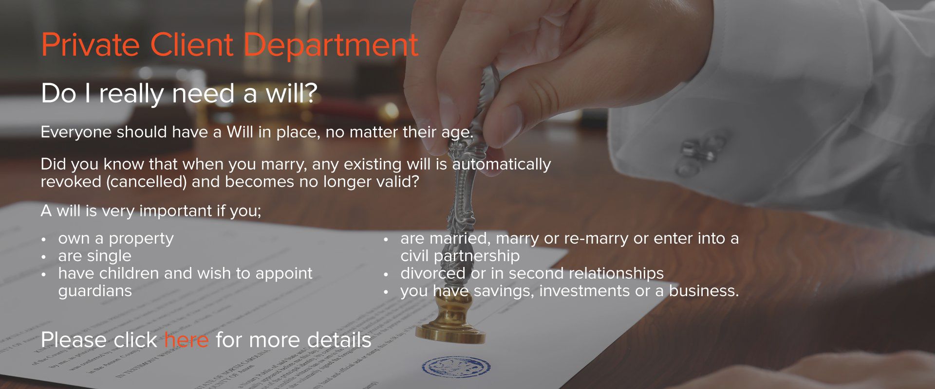 Engleharts Solicitors - Private Client Slide